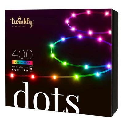 Dots Strip 20 m 400 Led rgb bt + WiFi Schwarzes Kabel - Twinkly