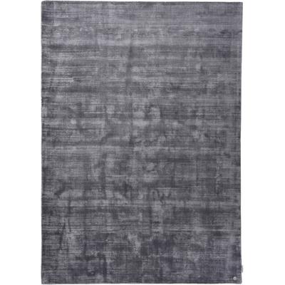 Teppich TOM TAILOR HOME "Shine uni" Gr. 2, grau (anthrazit), B:85cm H:8mm L:155cm, Viskose, Teppiche, Handweb Teppich, 100% Viskose, handgewebt, mit elegantem Schimmer Image