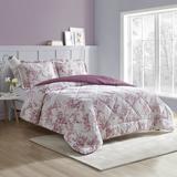 CEDAR COURT Sicilly Mauve Ultra 3-Piece Plush/Sherpa Comforter Set