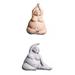 2x Modern Handcrafted Yoga Decor Resin Wo Statue Ornament