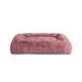 Vibrant Life Furry Bolster Large Dog Bed Pink 36 x 27