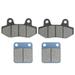 Tebru Front and Rear Brake Pad Fits for 50 90 110 125 140 150 160cc Pit Dirt Bike