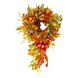 Autumn Maple Artificial Outside Wreath Wreath Inches Leaf Vintage 9.8 Thanksgiving Home Decor Artificial Flowers Mauve Roses Artificial Flowers Tulips Realistic Christmas Flowers