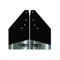 For Toyota Tacoma Direct Fit Front Mud Flaps 2016-Current With TRD Brushed Stainless Anchor Weights