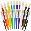 Paint Brushes for Kids Hogs Hair Brushes Paint Brushes Round and Flat Hog Bristle Paint Brushes Children s Paintbrushes Colourful Toddler Paint Brushes Set Kids Painting Tools(20pcs multicolor)