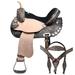 69HS 14 In Western Horse Treeless Saddle American Leather Trail Barrel Tack