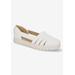 Wide Width Women's Bugsy Flat by Easy Street in White (Size 10 W)