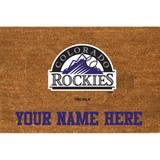 Colorado Rockies 23'' x 35'' Personalized Door Mat