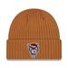 Men's New Era Light Brown NC State Wolfpack Core Classic Cuffed Knit Hat