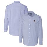 Men's Cutter & Buck Royal Florida Gators Easy Care Stretch Gingham Long Sleeve Button-Down Shirt