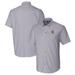 Men's Cutter & Buck Charcoal Louisville Cardinals Vault Stretch Oxford Short Sleeve Button-Down Shirt