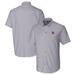 Men's Cutter & Buck Charcoal Ole Miss Rebels Vault Stretch Oxford Short Sleeve Button-Down Shirt