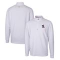 Men's Cutter & Buck White Delaware Fightin' Blue Hens Traverse Stretch Quarter Zip-Pullover Top