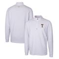 Men's Cutter & Buck White Georgia Tech Yellow Jackets Traverse Stretch Quarter Zip-Pullover Top