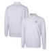 Men's Cutter & Buck White Georgetown Hoyas Traverse Stretch Quarter Zip-Pullover Top