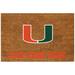 Miami Hurricanes 19.5'' x 29.5'' Personalized Door Mat