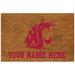 Washington State Cougars 19.5'' x 29.5'' Personalized Door Mat