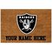 Las Vegas Raiders 19.5'' x 29.5'' Personalized Door Mat