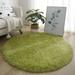 Yannee Soft Shaggy Rug Anti-Slip Fluffy Rugs Large Shaggy Rug Super Soft Mat Living Room Bedroom Carpet Dark Green