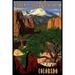 Pikes Peak from Garden of the Gods Colorado (12x18 Wall Art Poster Room Decor)