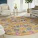 Nourison Passion Floral Sunburst 8 x Round Area Rug (8 Round)