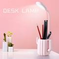 Christmas Savings Feltree Lighting Eye Protection Table Lamp Cactus Pen Holder LED Table Lamp Charging Student Bedside Dormitory Reading Natural Light Table Lamp