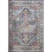 Heritage Collection Oriental Transitional Polypropylene & Cotton Machine Made Area Rug Dark Blue - 5 ft. 3 in. x 7 ft. 6 in.