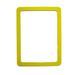 1PC A4 Magnetic Photo Frame PVC Single Layer Picture Frame Refrigerator Photo Frame (Yellow)