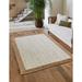 Agro Richer White dye Natural Beige Border Area Rugs for Living Carpet for Kitchen outdoor & Indoor (5x8 Feet)