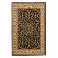 1318-1521-BLACK Noble Rectangular Black Traditional Italy Area Rug 5 ft. 5 in. W x 8 ft. 3 in. H