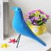 Fuwaxung Wooden Bird Decoration Ornaments Black Artificial Bird Pigeon Figurine Furnishing Statue Office Living Room Desktop Decoration