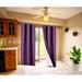 1 Panel Solid Plain Thermal Foam Lined Blackout Heavy Thick Window Curtain Drapes Bronze Grommets Purple 84 Length Adam 3 Layered