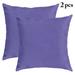 2PCS Throw Pillow Case Solid Color Square Pillow Cover Cushion Pillow Cover