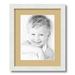 ArtToFrames 13x16 Matted Picture Frame with 9x12 Single Mat Photo Opening Framed in 1.25 Satin White Frame and 2 Autumn Gold Mat (FWM-3966-13x16)