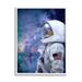 Stupell Industries Outer Space Astronaut Female Astronaut Lipstick Detail Graphic Art Framed Art Print Wall Art 16x20 By Ziwei Li