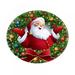 Round Christmas Area Rug Non-Slip Christmas Entry Doormat Round Christmas Rug Blanket Holiday Welcome Floor Carpet Pad Indoor Outdoor for Home Entrance Front Door Porch Christmas Decoration