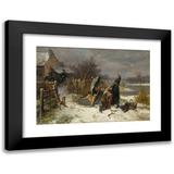 Johann Mari Henri Ten Kate 18x14 Black Modern Framed Museum Art Print Titled - Behind the Ramparts