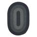 MD34R108X144 Madison - Charcoal 9 x12 Rug 75% Polypropylene/25% Wool - Oval.