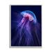 Stupell Industries Vivid Purple Jellyfish Swimming Ocean Sea Life Framed Wall Art 24 x 30 Design by Steve Hunziker