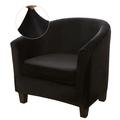 CJC Club Chair Covers 2-Piece Velvet Tub Chair Slipcover Armchair Sofa Couch Cover Elastic Furniture Protector(1 Pack)