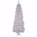 Vickerman 18346 - 7.5' x 36" White Salem Pencil Pine 350 Clear Lights Christmas Tree (A103276)