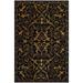 Yellow 72 x 0.5 in Indoor Area Rug - Safavieh Tibetan Black Rug Silk/Wool | 72 W x 0.5 D in | Wayfair TB317M-6