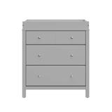 Storkcraft Carmel 3-Drawer Chest w/ Changing Topper Wood in Gray | 38.62 H x 34.09 W x 16.93 D in | Wayfair 03683-00F