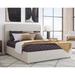 Lark Manor™ Aidelis Low Profile Platform Bed Upholstered/Polyester in White | 50 H x 62 W x 86 D in | Wayfair 2D9DEC42AC614A6F811864B6F471106D