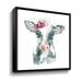 August Grove® Floral Cow Pink Sq Floral Cow Pink by - Painting on Canvas in White | 36 H x 36 W x 2 D in | Wayfair 79495B457A834A6AAB902F280EC213B7