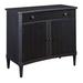 Red Barrel Studio® Daishia Solid Wood 2 - Door Accent Cabinet Wood in Black/Brown | 36.25 H x 40 W x 19.5 D in | Wayfair