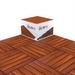 Winbold 12" x 12" Solid Wood Interlocking Deck Tile in Brown Composite | 12 H x 12 W x 8.156 D in | Wayfair B08B8SQPQ1