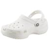 Clog CROCS "Classic Platform Clog W", Damen, Gr. 39, weiß, Croslite, unifarben, modisch, Schuhe, Plateau, Sommerschuh, Schlappen, Hausschuh, trendige Plateausohle