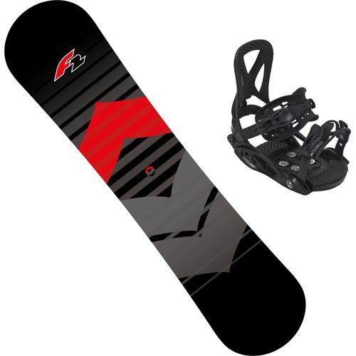 Snowboard F2 ""F2 SNOWBOARD KIDS SET"" Snowboards Gr. 110, rot (rot/schwarz)