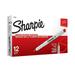 Sharpie Permanent Markers Ultra Fine Point Red 12 Count